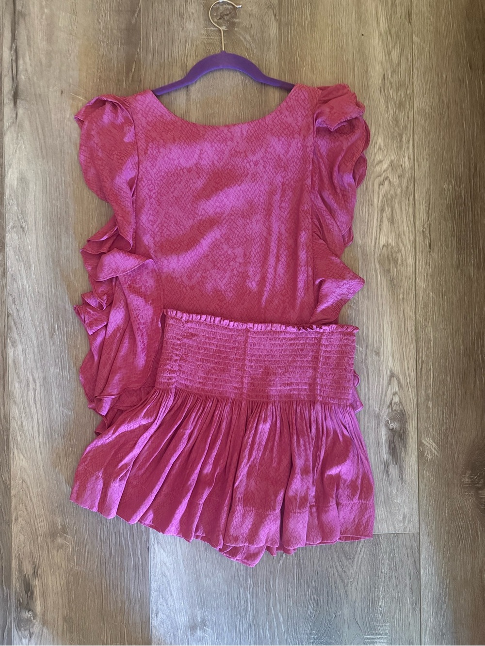 Hot Pink Ruffle set